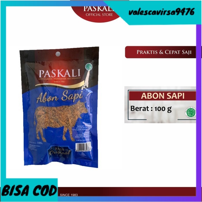 

⭐BISA COD⭐ Abon Sapi 100 gr - Paskali Bandung