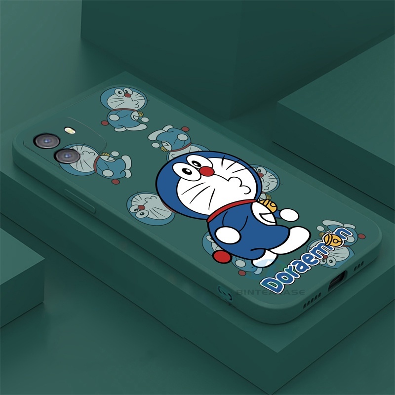 Casing Untuk Realme 10 C35 C21Y C25Y C21 RealmeC11 C25 C17 C15 C12 C3 C2 Realme 8i 7i 5 5i 6i 6Pro 7Pro Cute Pouting Motif Doraemon Sarung Handphone Silikon Soft Case Binteacase