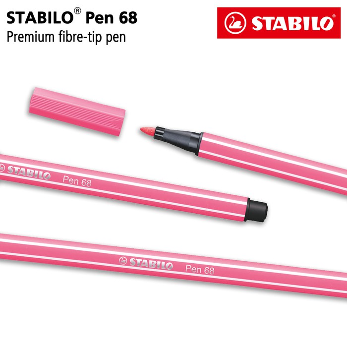 

Stabilo Pulpen - Stabilo Warna Warni - Highlighter Stabilo Pen 68 Pink 1 Pcs / Highlighter Pen /