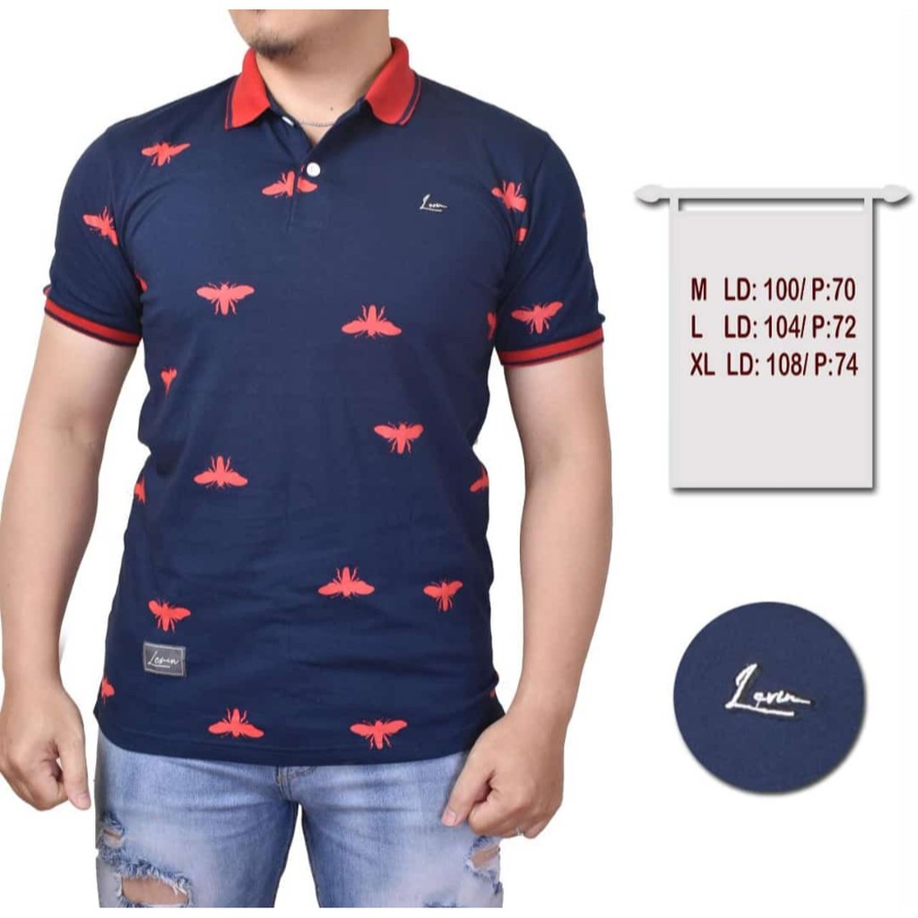 POLO SHIRT LEVIN PREMIUM POLOS BERMOTIF KAOS KERAH ORIGINAL