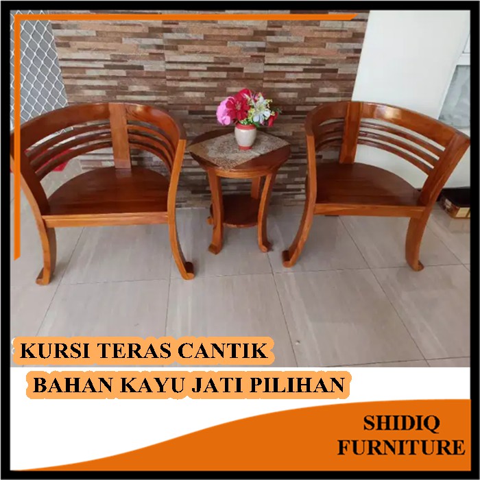 SET KURSI TERAS KAYU JATI KURSI MEJA TERAS PRODUKSI JEPARA BAHAN KAYU JATI BERKUALITAS