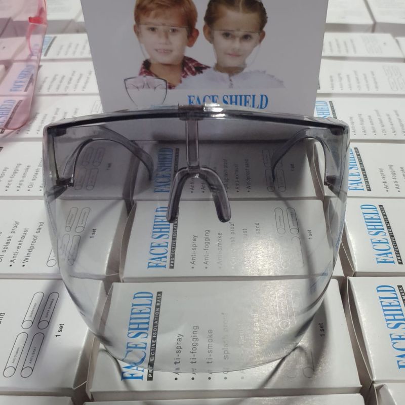 face shield anak acrylic anak/child mask full face premium