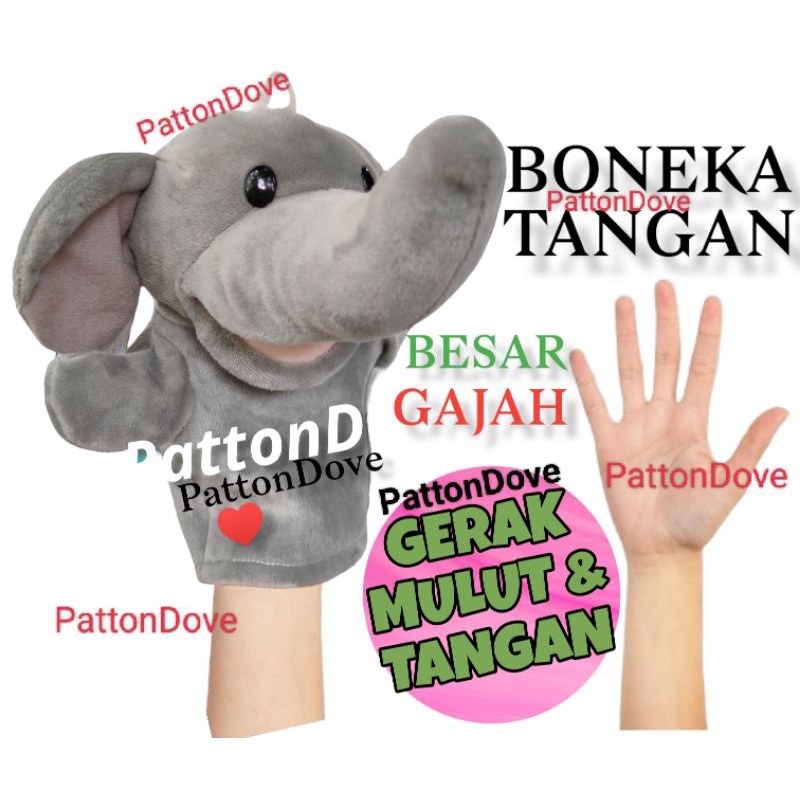 BONEKA TANGAN BONEKA GAJAH ELEPHANT BONEKA JARI BONEKA MAINAN ANAK BAYI FINGER PUPPET MAINAN EDUKASI KARAKTER PREMIUM HAND PUPPET ANIMAL BINATANG HEWAN KARAKTER BONEKA DONGENG BAHAN BAGUS BONEKA TANGAN SUPER PREMIUM JUMBO HAND PUPPET ANIMAL BINATANG HEWAN