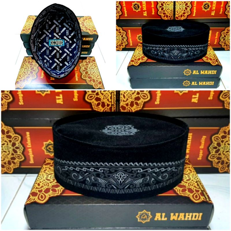 PECI MOTIF HITAM EXCLUSIVE GROSIR 20 PCS SONGKOK EXCLUSIVE