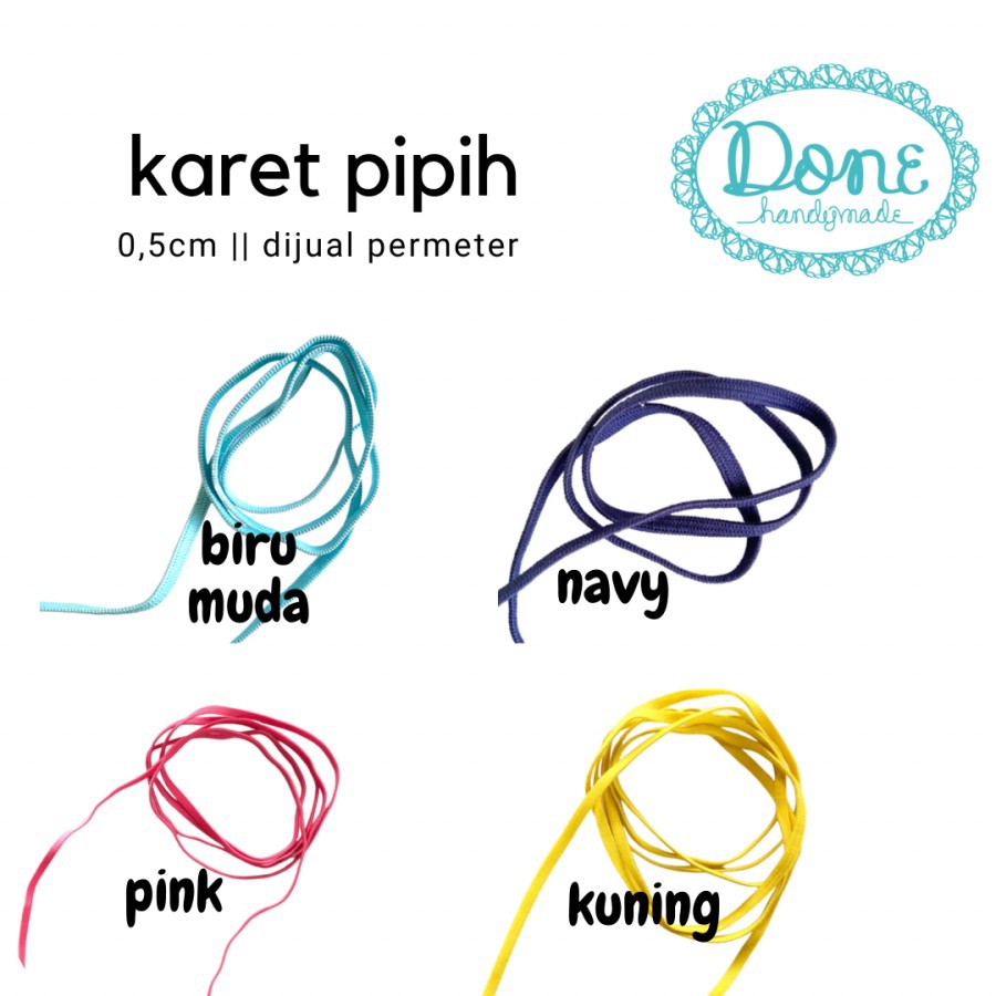Tali karet elastis tali elastis karet masker strap tali karet craft