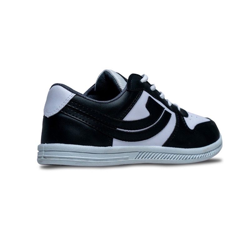 Sepatu johnson angkasa black white - sneakers pria wanita