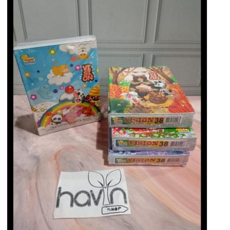 

BUKU VISION 38HLM 1 LUSIN 10 BUKU TERORIGINAL ..