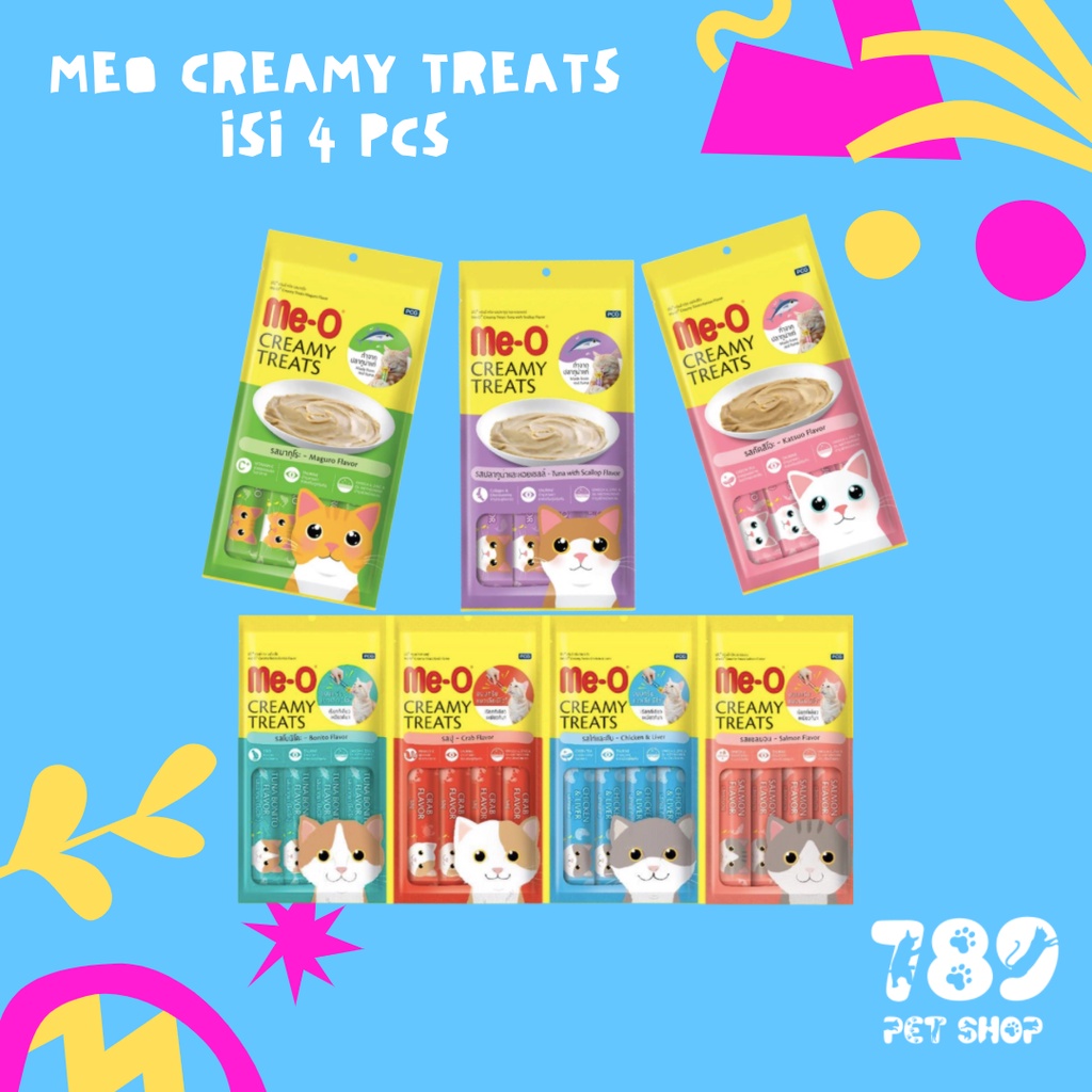 Jual Meo Creamy Treats Snack Isi Sachet Pasta Kucing Semua Umur Penambah Nafsu Makan Shopee