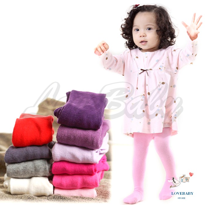 [1KG 25PCS] LBS Legging Bayi Polos Cotton Rich Tights