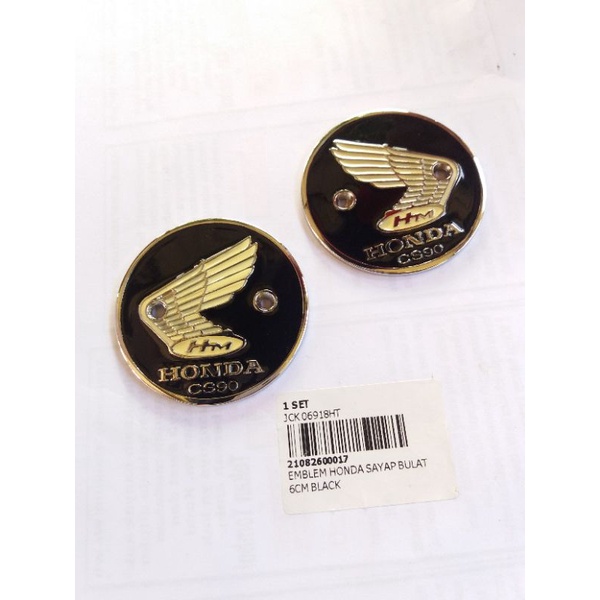 emblem honda s90castrol cs90 logo honda s90 cs90