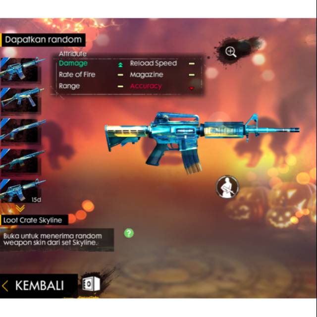 Promo 10 Kotak Skin Senjata Skyline Free Fire