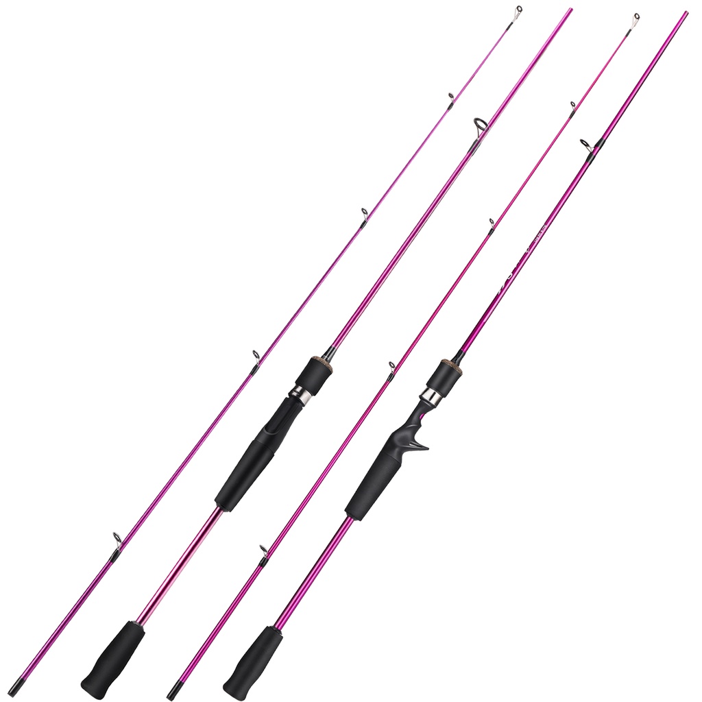 Sougayilang Fishing Rod 1.8-2.1m Spinning/Casting Fishing Rod M Power With Carbon Rod Body 2 Sections Rod Joran Pancing