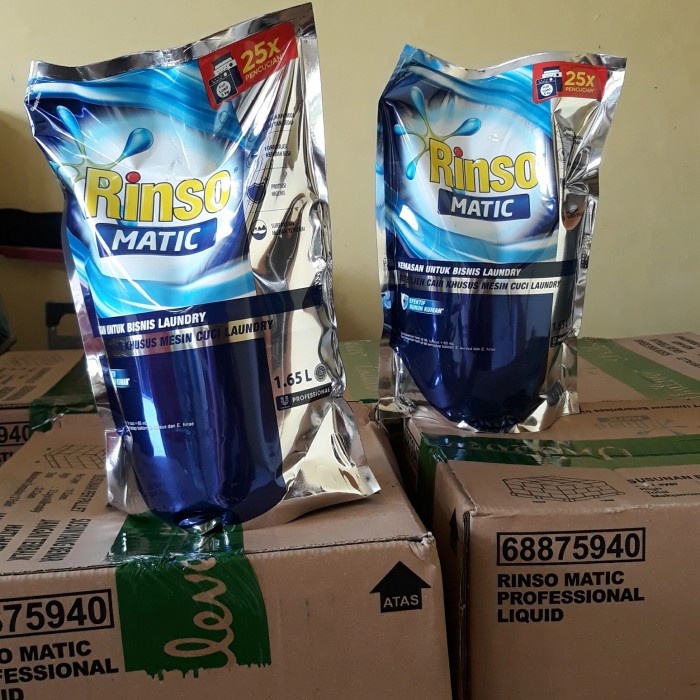 Rinso Matic Deterjen Cair 1.8 liter (Dus isi 6)