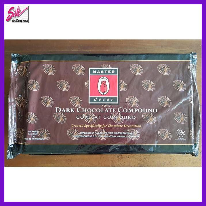 

SAKMACOKLAT- TULIP MASTERDECOR DARK 5 KG - COKLAT COMPOUND TULIP DECOR -MAKANAN-MINUMAN.