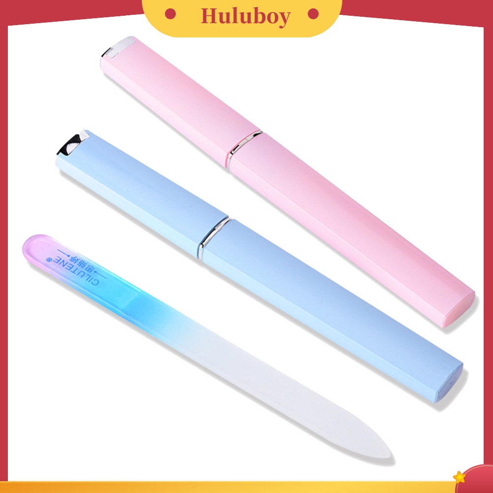 Huluboy Huluboy♡ Alat Kikir Kuku Bahan Alloy Tahan Lama Dengan Kotak Penyimpanan Untuk Manicure Pedicure