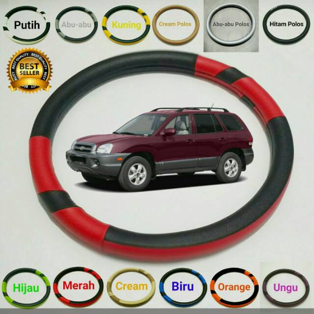 Cover stir / sarung stir mobil hyundai santafe