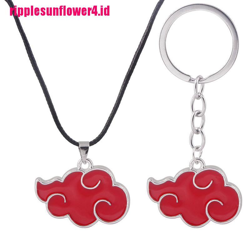 Akatsuki Organizer Bentuk Awan Merah Bahan Metal Gaya Jepang