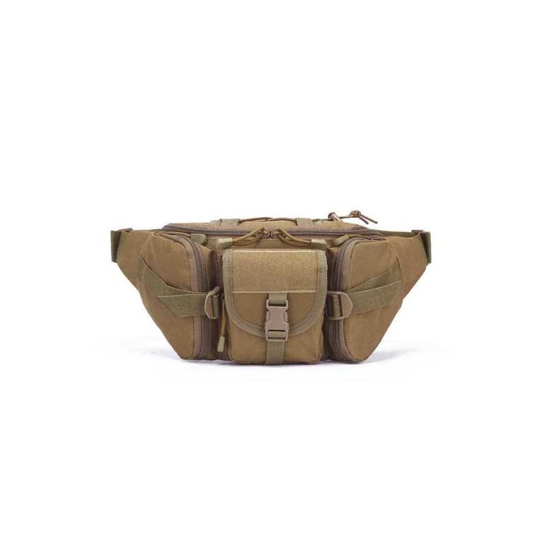 Hamlin Roger Tas Pinggang Waistbag Pria Design Casual Waterproof Material Oxford ORIGINAL - Khaki