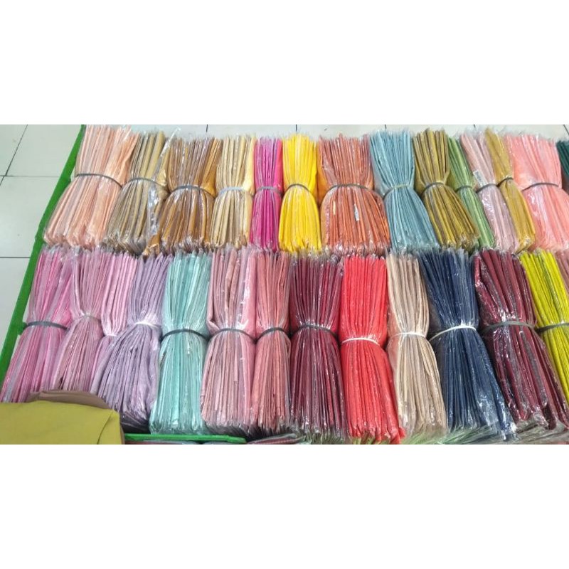 KERUDUNG PENGANTIN (BAHAN CREPE) Hijab segi empat bahan mono crepe (WARNA PART 1)-8