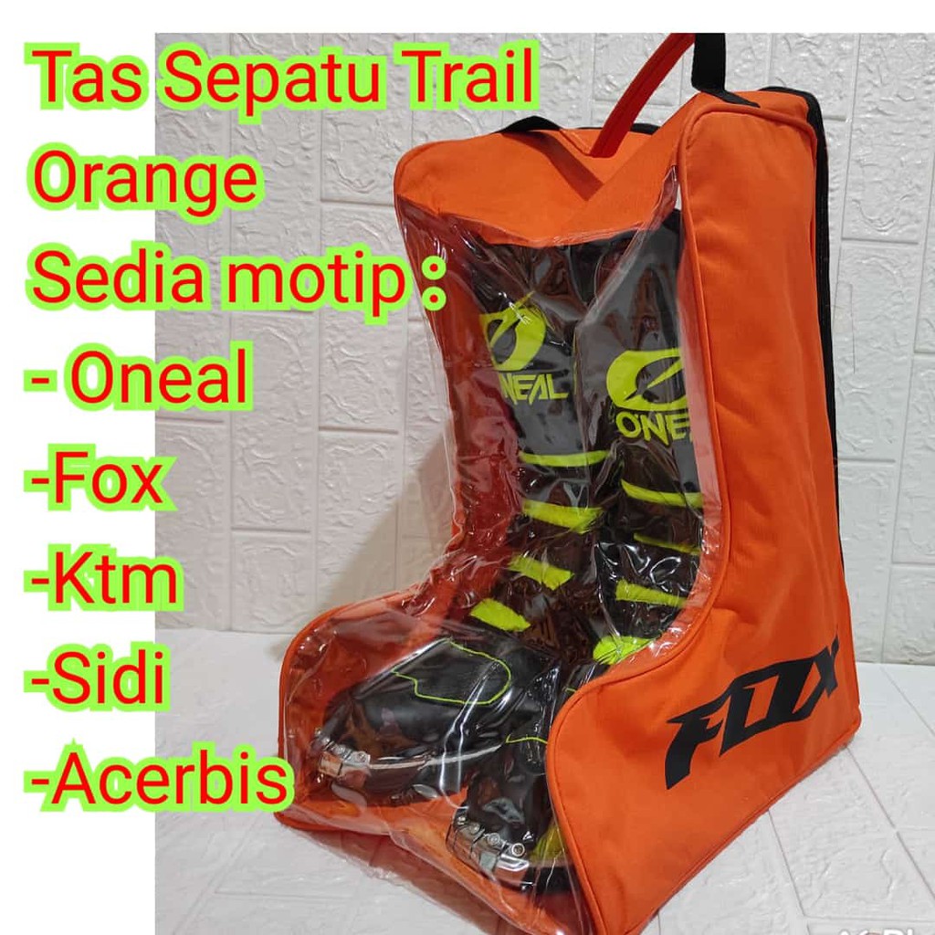 Tas Sepatu Trail Cross BONUS GANTUNGAN KUNCI Tas Jingjing buat penyimpanan Sepatu bots Terlaris