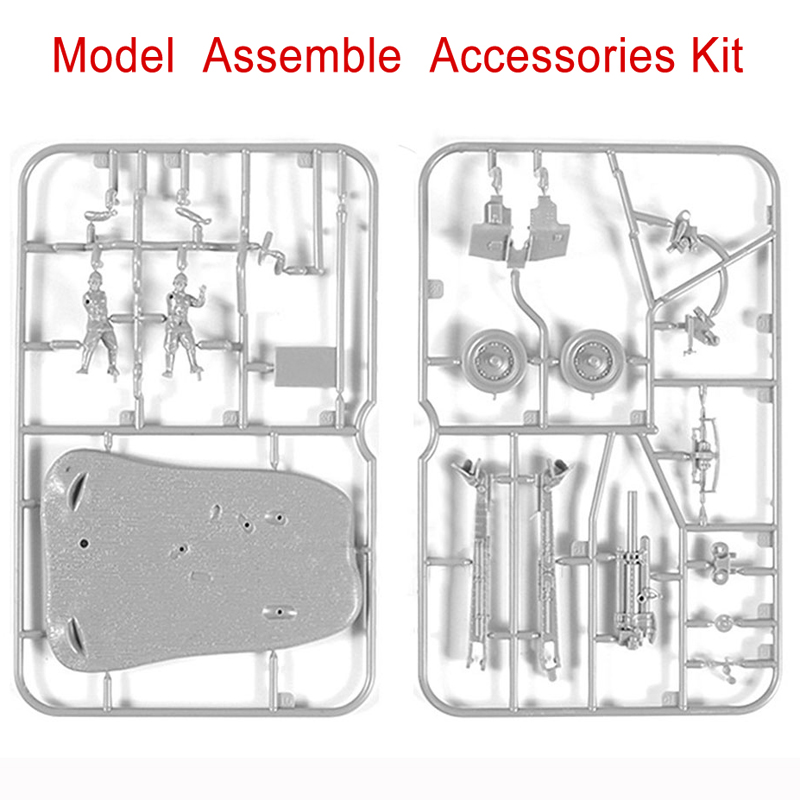 Mainan Rakitan Model Scenario PAK40 M30 M1938 4d 1: 72 Antitank Cannon WW2 Soldier Scene