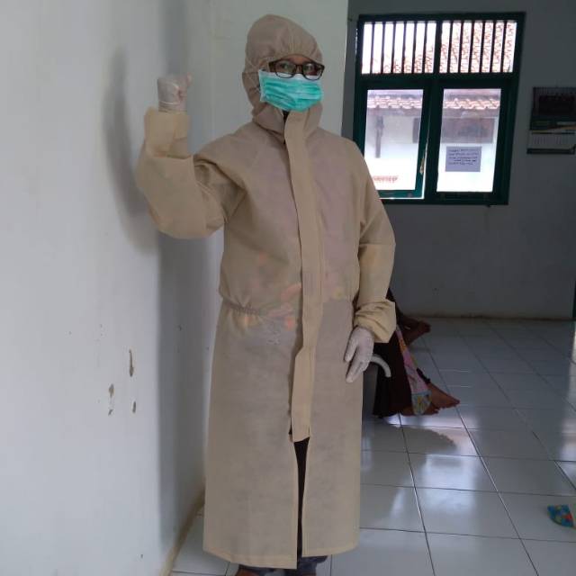 Baju APD / Baju Hazmat / Cover Suit / Model Rok / Model Gown / Disposable Cover READY STOCK