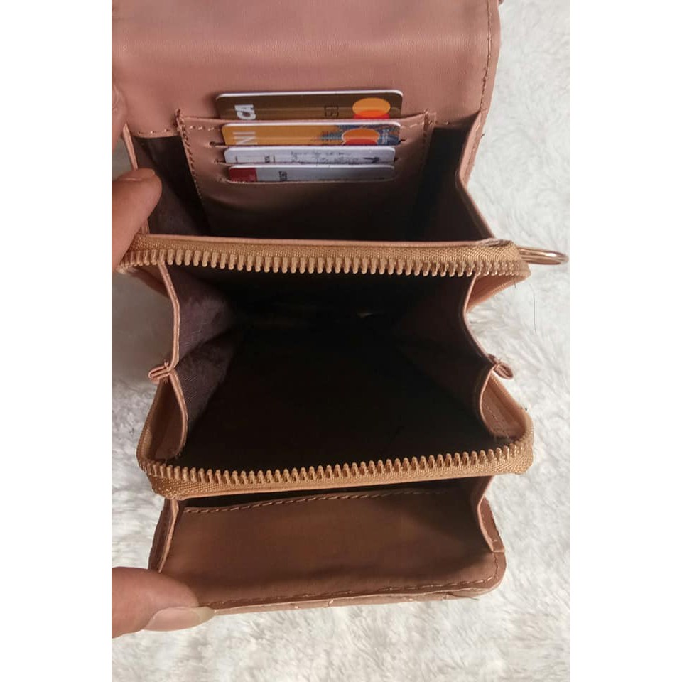 tas HP wanita bordir / dompet hp tenteng 3 ruang