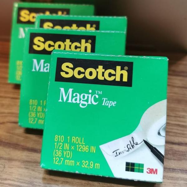 

FT-134>> 3M scotch magic tape type 810 invisible tape / isolasi tulis populer