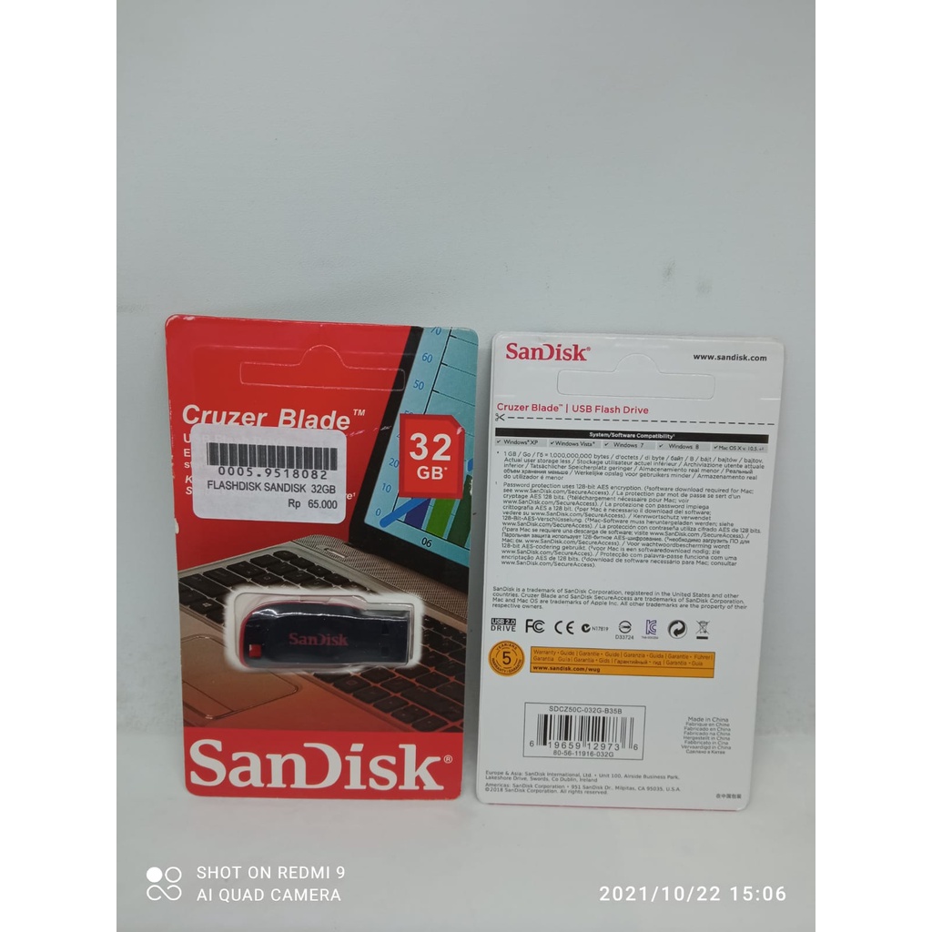 FLASHDISK SANDISK Cruzer Blade 32GB