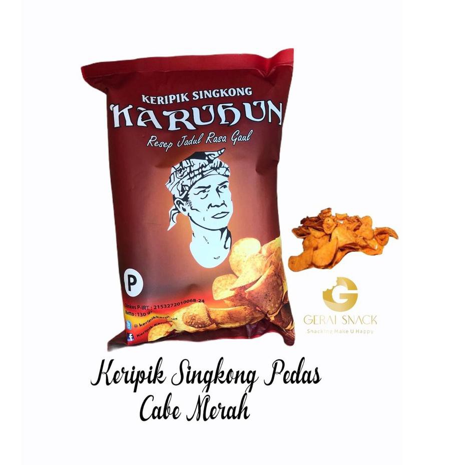 

【CT】 Keripik Singkong Karuhun Cabe Merah (130gr)