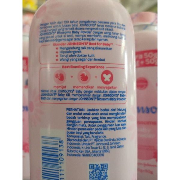 JOHNSONS BABY POWDER BLOSSOM 100gr johnson