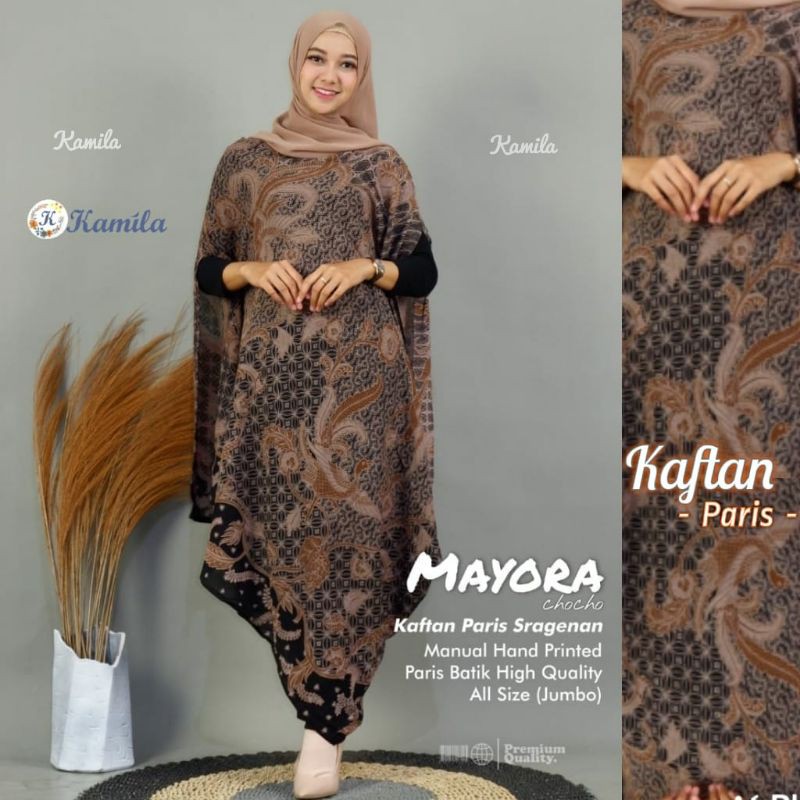 Kaftan batik sogan paris batik solo