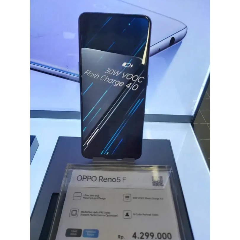 OPPO Reno5 F 8GB+128GB Garansi Resmi Oppo Reno 5 F 8 GB 128 GB