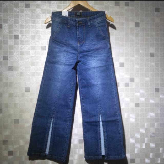#30884 VJ KULOT JEANS BELAH TENGAH