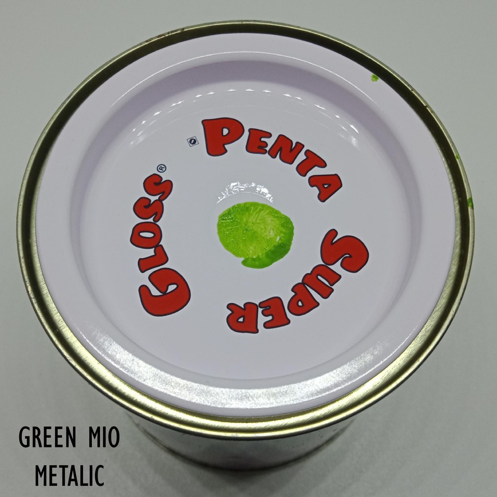 PENTA GREEN MIO 09655 200 gram - cat penta mio green - cat hijau mio - cat ijo mio - green penta super gloss - cat motor hijau