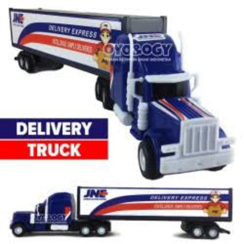 Mainan Truk Kontainer Besar - Mobil Mobilan Container Truck Box Trailer Anak Eduaktif