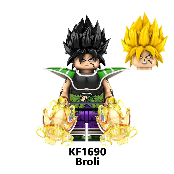 Lego Broly Hero Dragon Ball Son Goku Bejita Elmo Flash Spiderman Big Bird