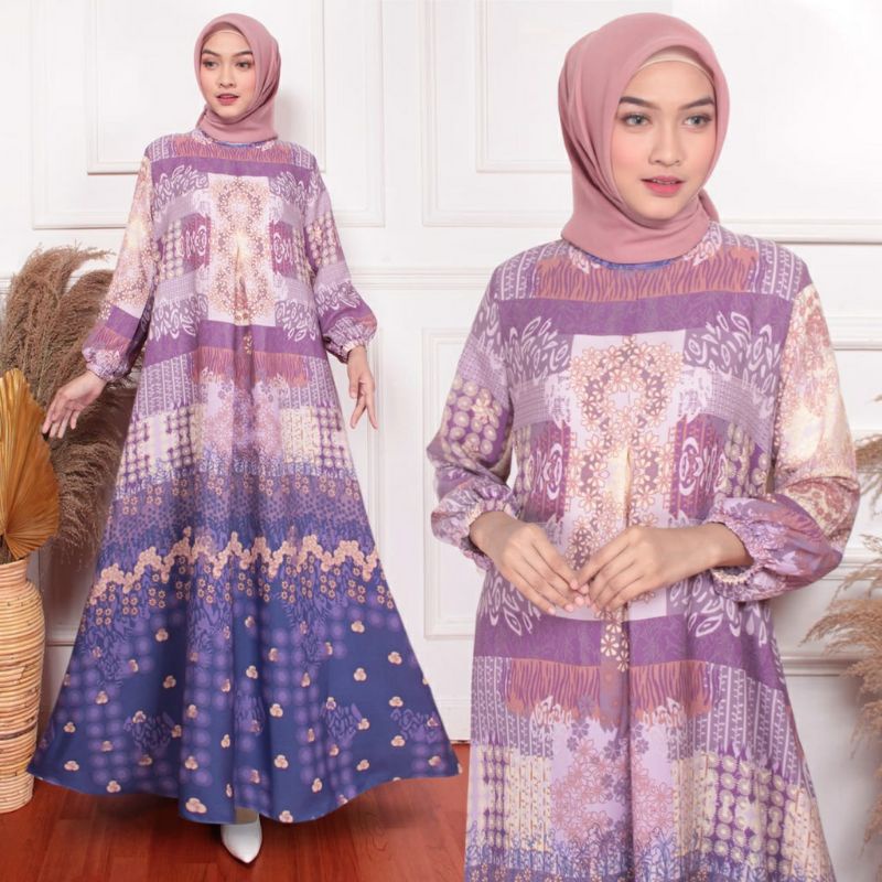 GAMIS CASUAL MOTIF WANITA PREMIUM QUALITY FASHION