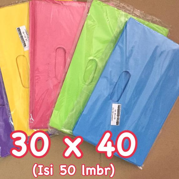 

✽ Kantong Plastik Pond Oval Polos 30x40 (Tebal) - Tebal ❄