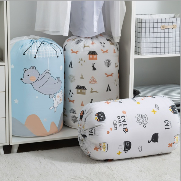 HomiHomi Tempat Penyimpanan selimut Bed Cover simpan pakaian organizer serbaguna TP012