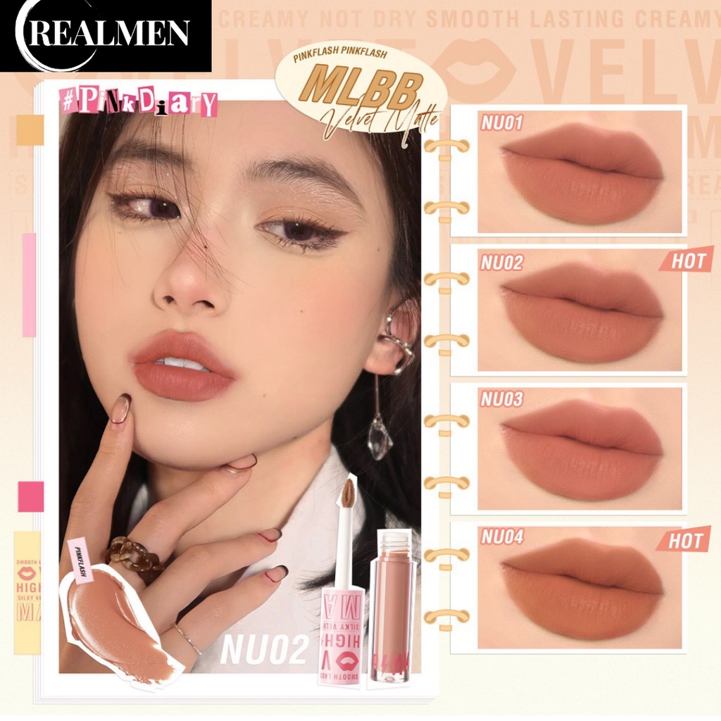 *RM* READY! PINKFLASH PinkDiary Silky Lip Cream/ LIP VELVET PINKFLASH