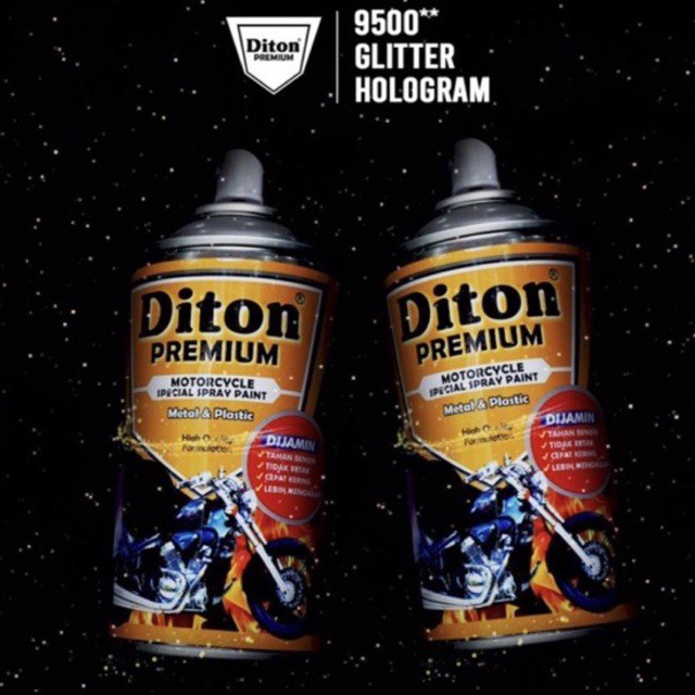 Cat Semprot Diton Premium 300cc - Glitter Hologram 9500