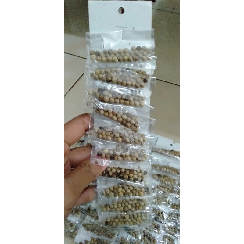 

merica bumbu butir kemasan renteng