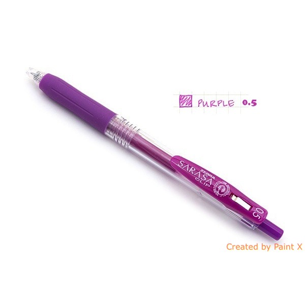 

PURPLE 0.5 Pen tinta UNGU Zebra Sarasa Clip Gel Ink polpen Jel ATK0275SR JJ15PU