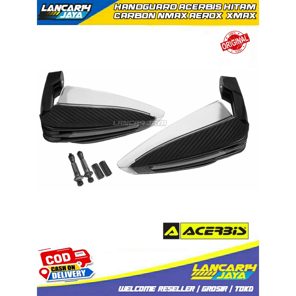 HANDGUARD ACERBIS HITAM CARBON AEROX NMAX XMAX