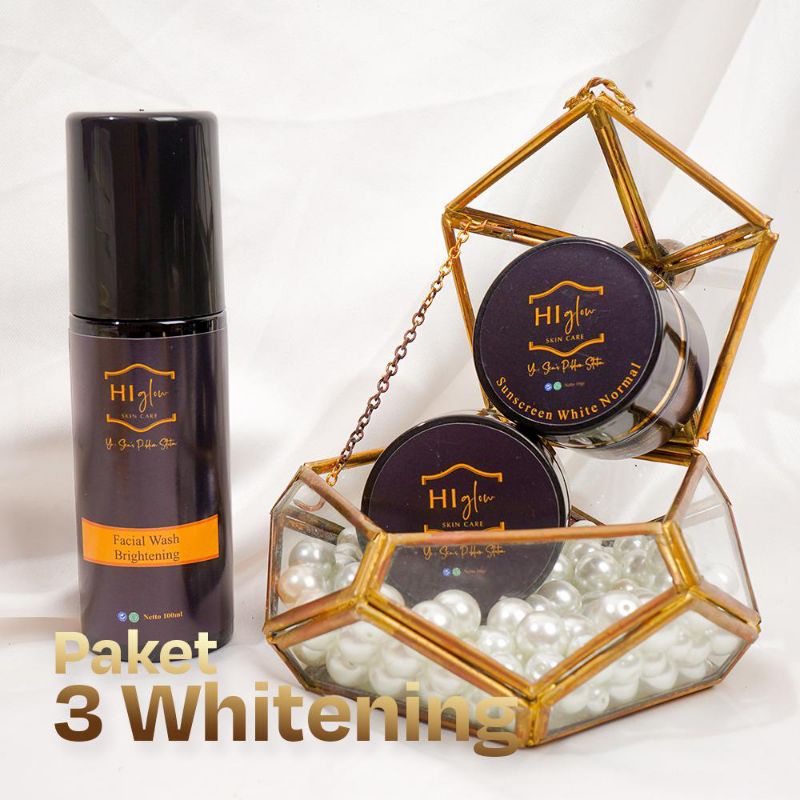 PAKET PREMIUM FLEK/PENCERAH/ WHITENING HI GLOW SKINCARE