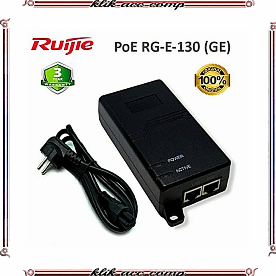 Ruijie POE RG-E 130 (GE) Power adapter power injector