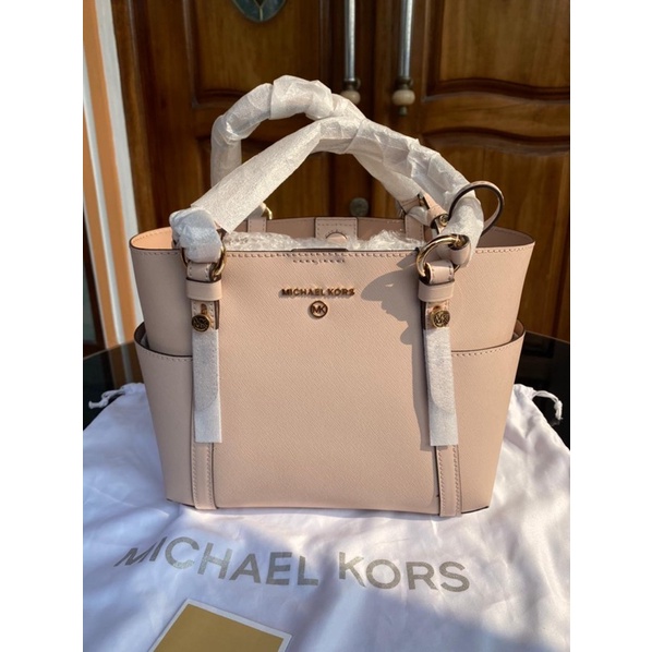 MK SULLIVAN  SMALL SOFT PINK TOTE BAG