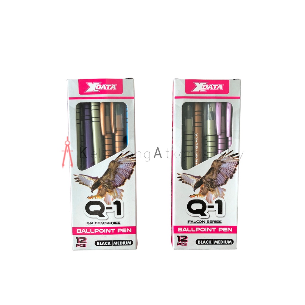 

Ballpoint / Puplen / Bolpen Lilin Ulir Hitam XData / X-Data / X Data Q1 lusinan