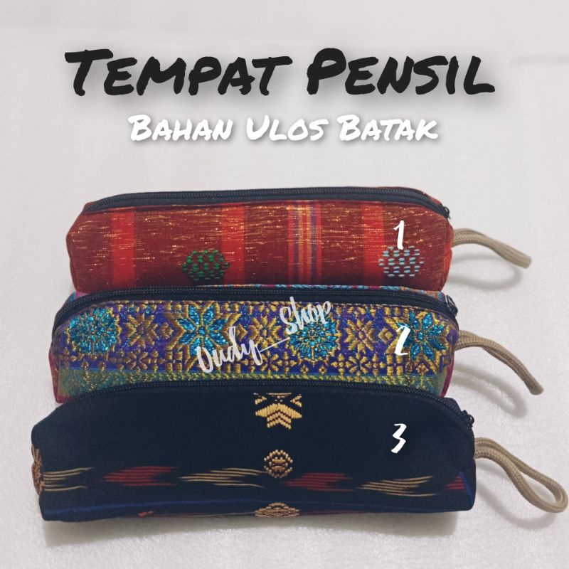 Tas Tempat Pensil Dompet Koin Wanita Souvenir Pernikahan Ulos Batak